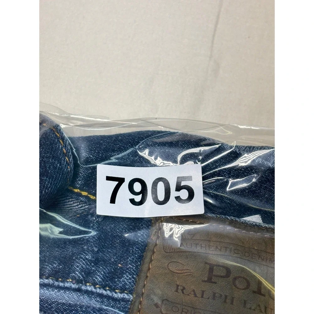 Polo Ralph Lauren Classic Fit‎ Distressed Dark Wash Blue Jeans Mens 33x32